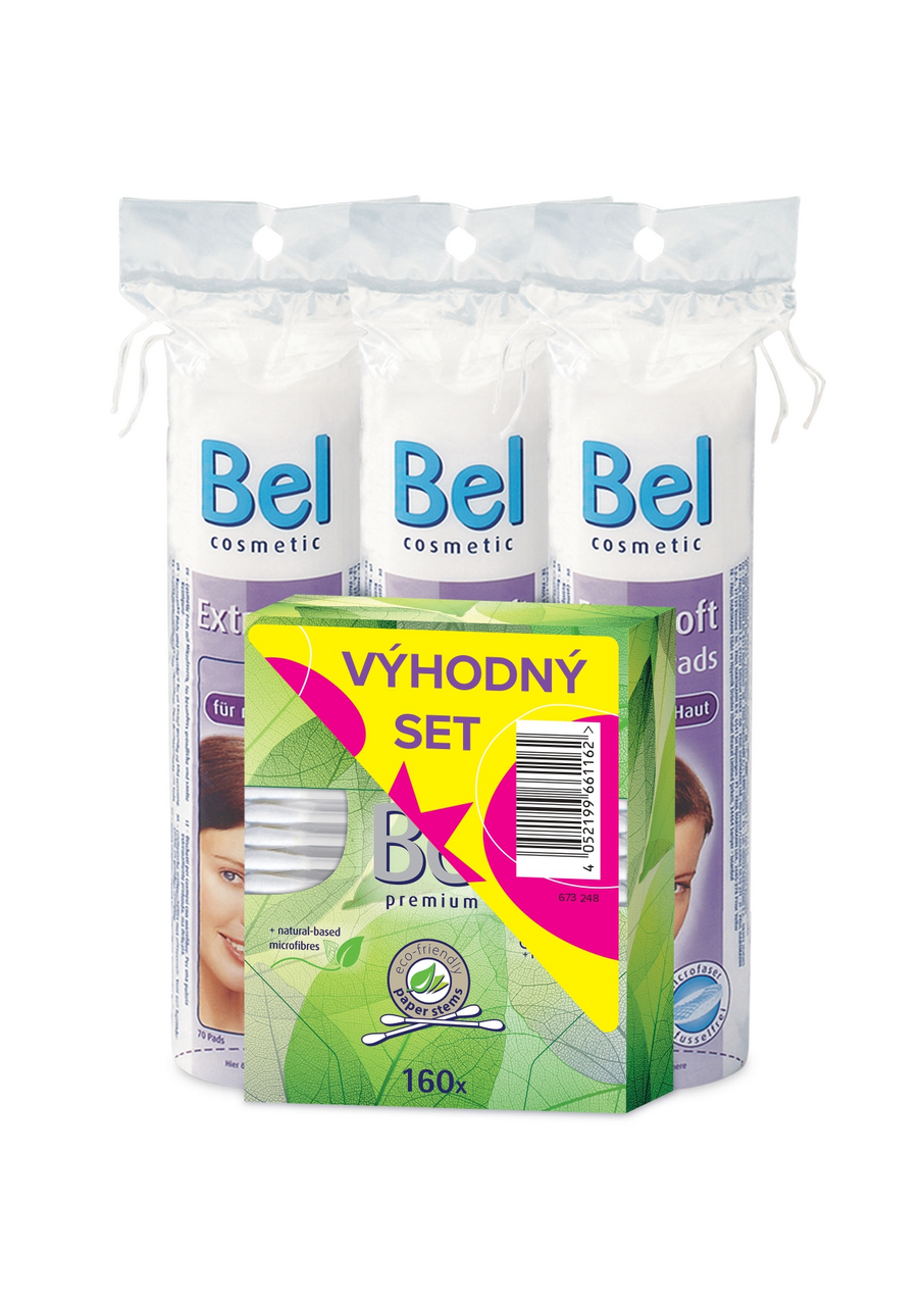 Bel Podušky 3 x 70 ks + tyčinky 160 ks
