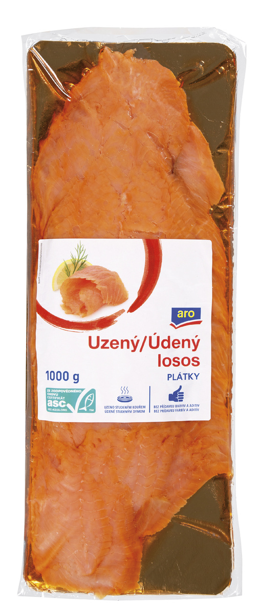 aro Losos uzený plátky ASC chlaz. cca 1 kg
