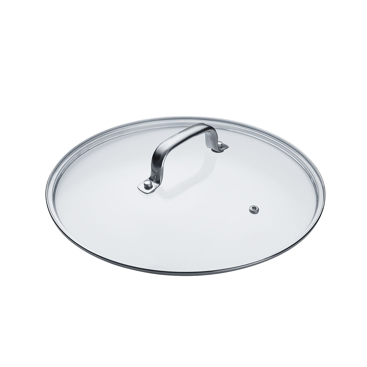 Poklice 28 cm sklo černá 1 ks