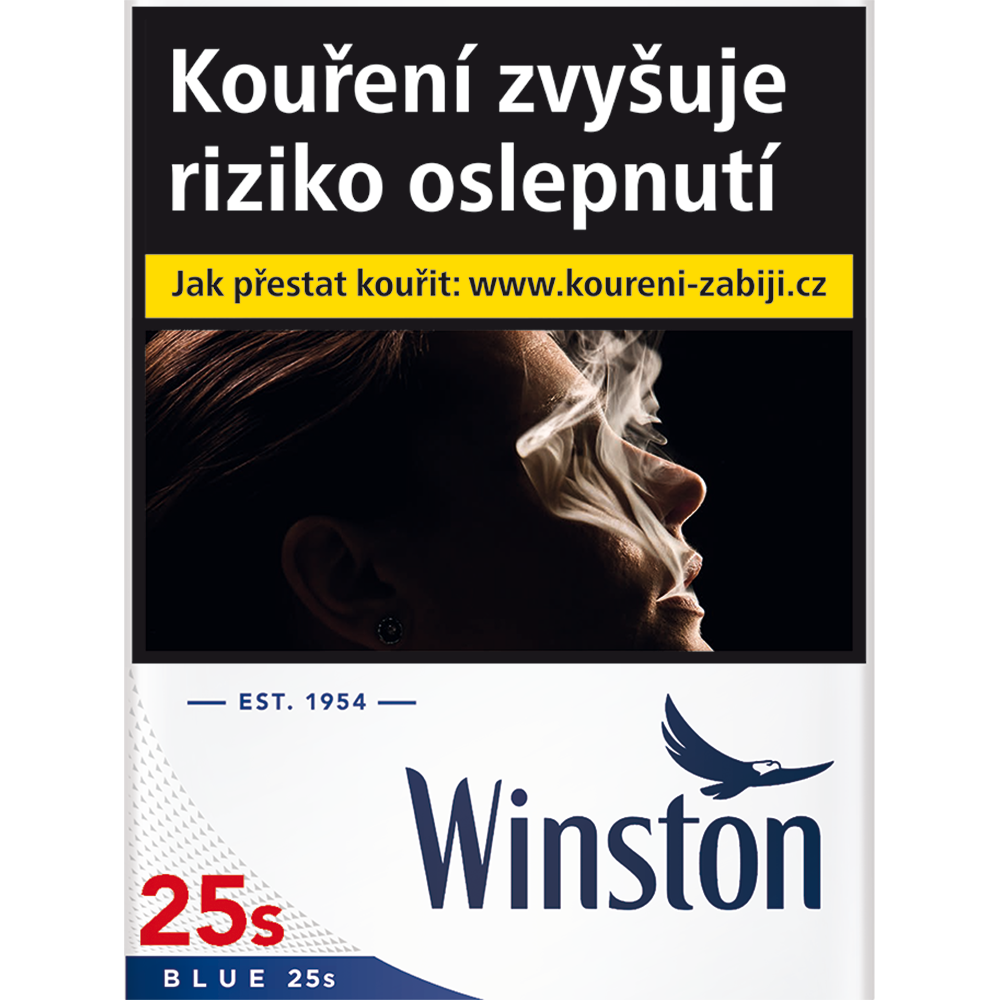 Winston Blue king size tvrdé bal. 8 krab. 25 ks kolek R KC 184 Kč VO cena