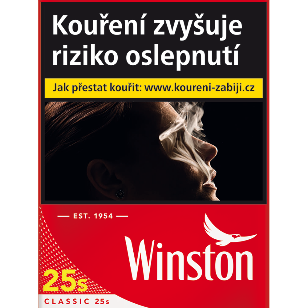 Winston Red king size tvrdé bal. 8 krab. 25 ks kolek R KC 184 Kč VO cena