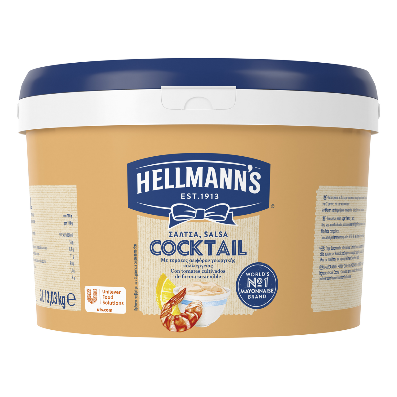 HELLMANN'S Koktejlová omáčka 3 l