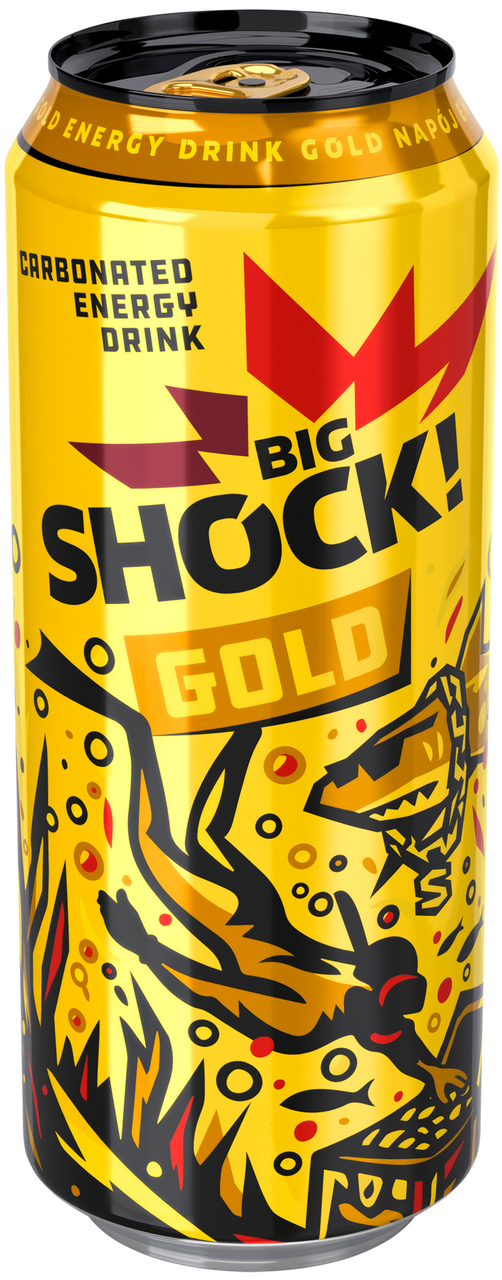 BIG SHOCK! Gold energetický nápoj 24 x 500 ml