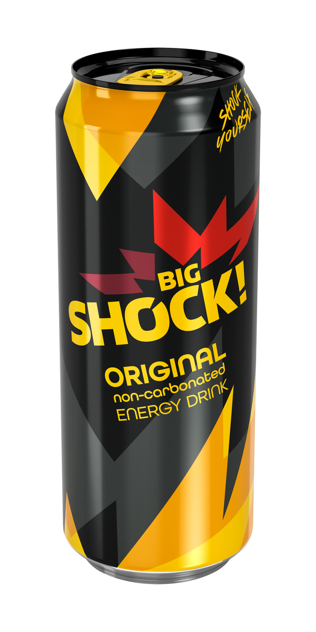 BIG SHOCK! Original energetický nápoj 6 x 500 ml plech