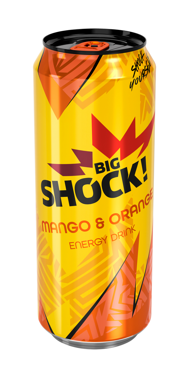 BIG SHOCK! Mango & Orange 6 x 500 ml plech