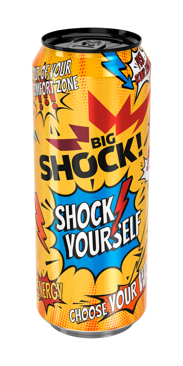 BIG SHOCK! ShockYourself energetický nápoj 6 x 500 ml