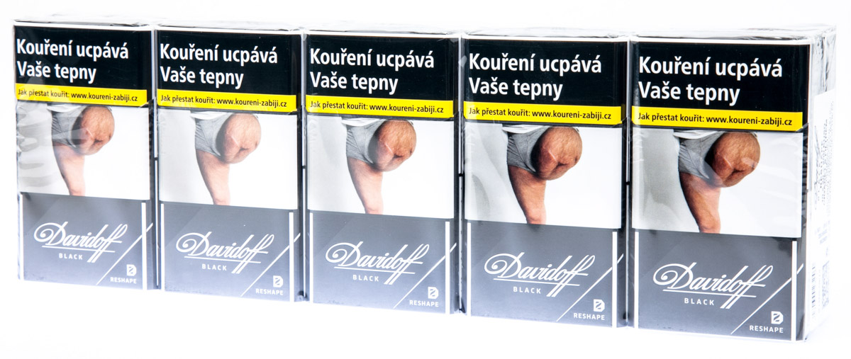 Davidoff Black Reshape king size tvrdé bal. 10 krab. 20 ks kolek R KC 160 Kč VO cena