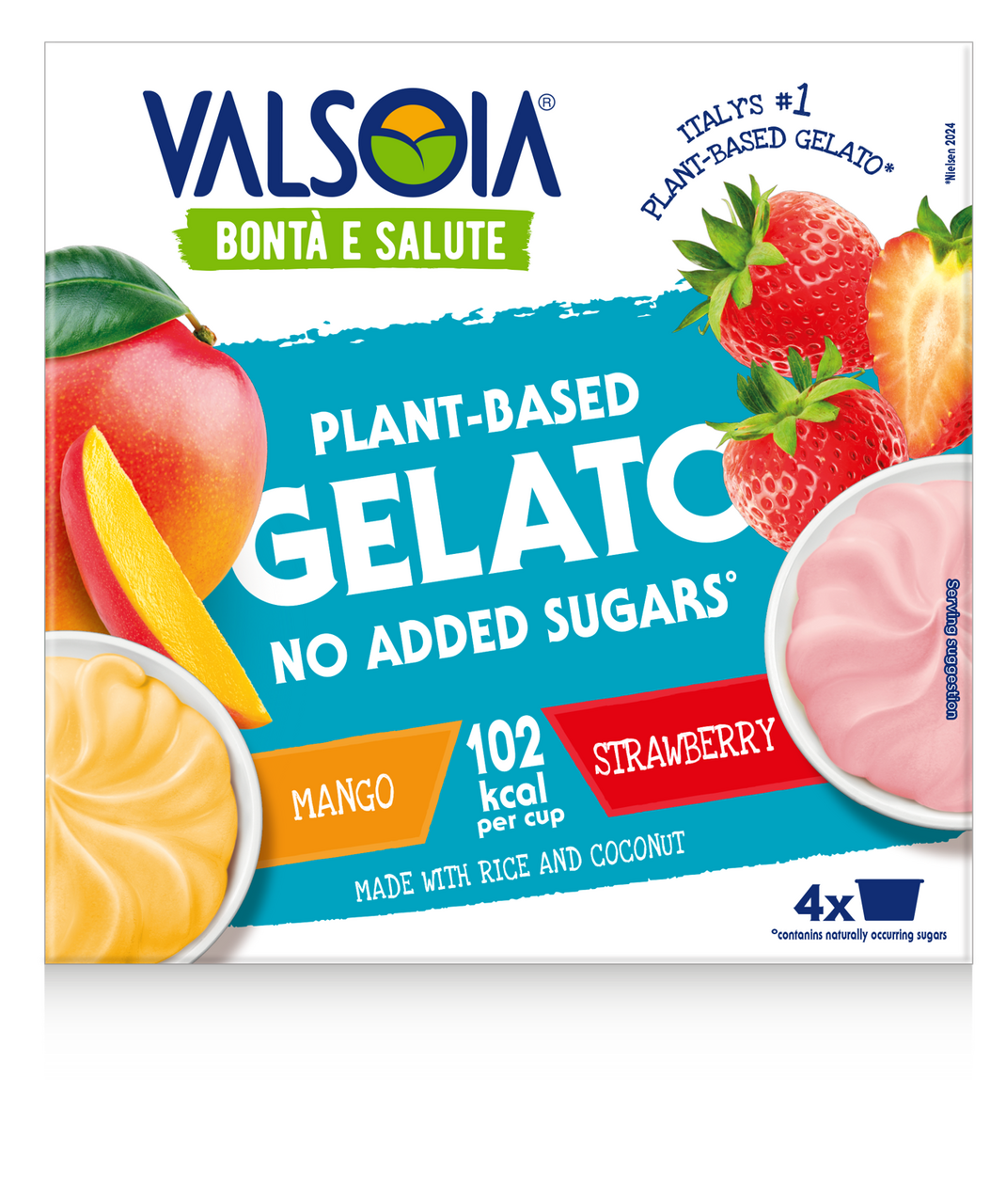 VALSOIA ovocné Multipack mraž. 4 x 129 ml