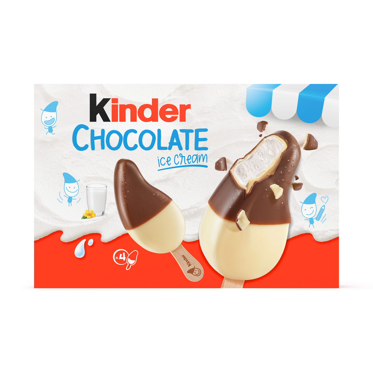 kinder Chocolate zmrzlina Multipack mraž. 4 x 55 ml