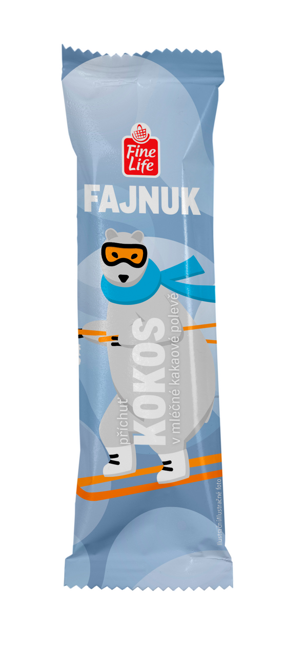 Fine Life Fajnuk s kokosovou příchutí mraž. 25 x 50 ml