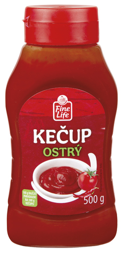 Fine Life Kečup ostrý 500 g