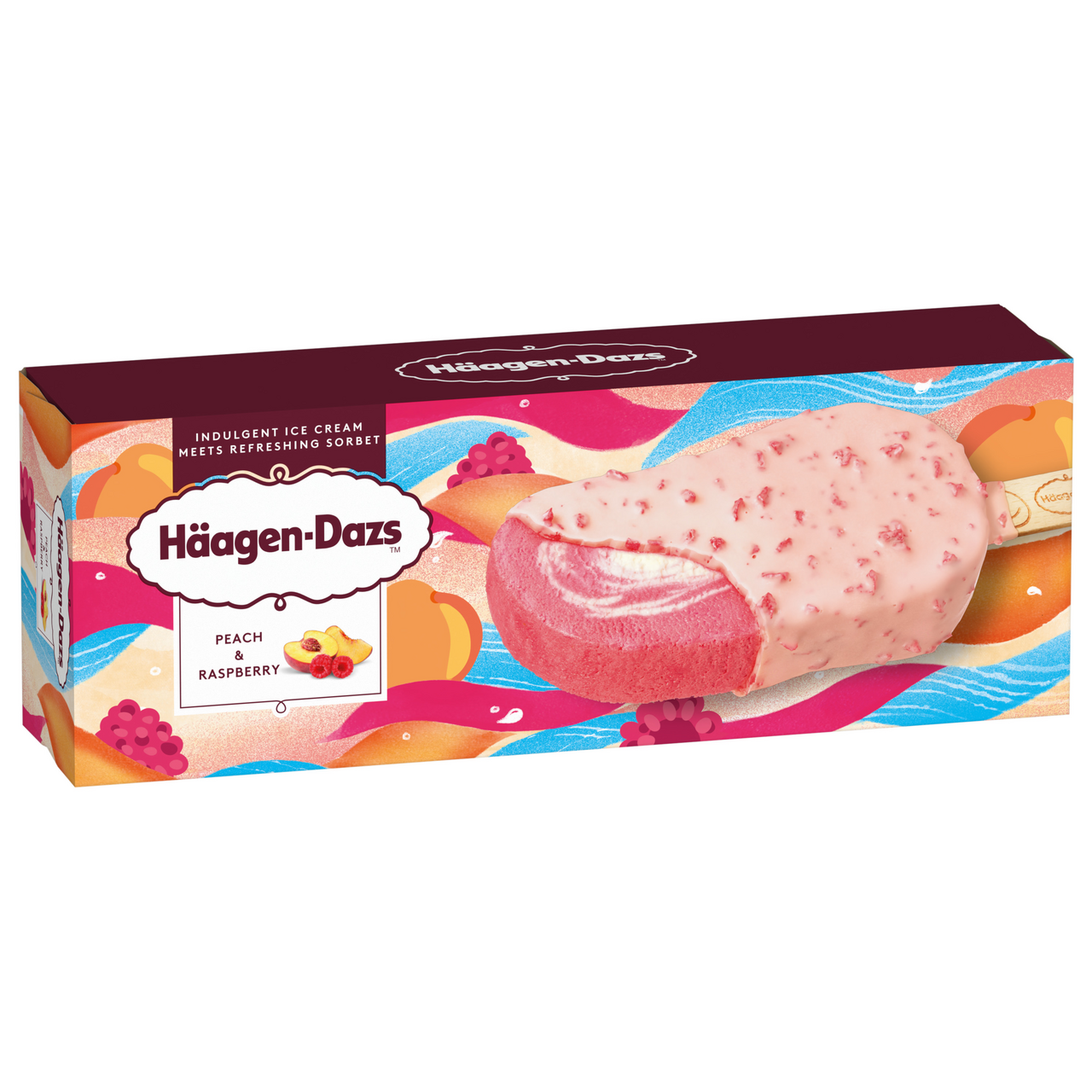 Häagen-Dazs Peach & Raspberry mraž. 80 ml