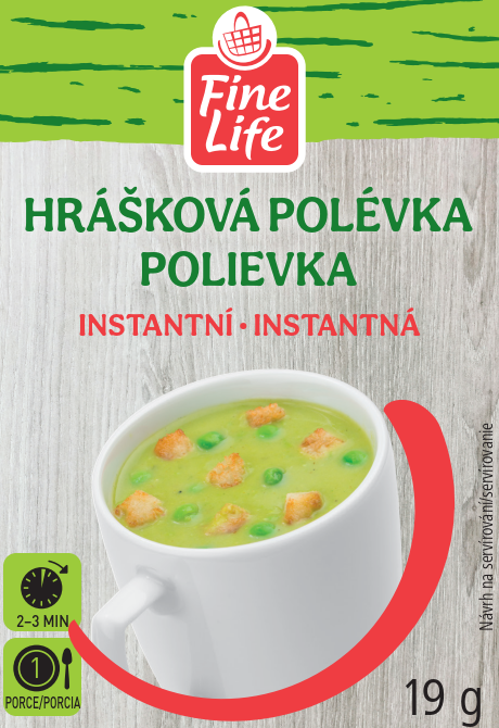 Fine Life Polévka instantní hrášková 19 g