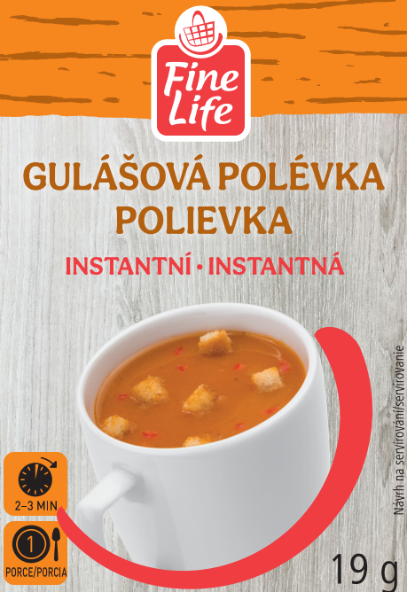 Fine Life Polévka instantní gulášová 19 g