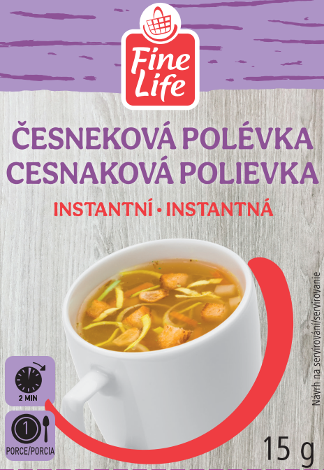 Fine Life Polévka instantní česneková 15 g