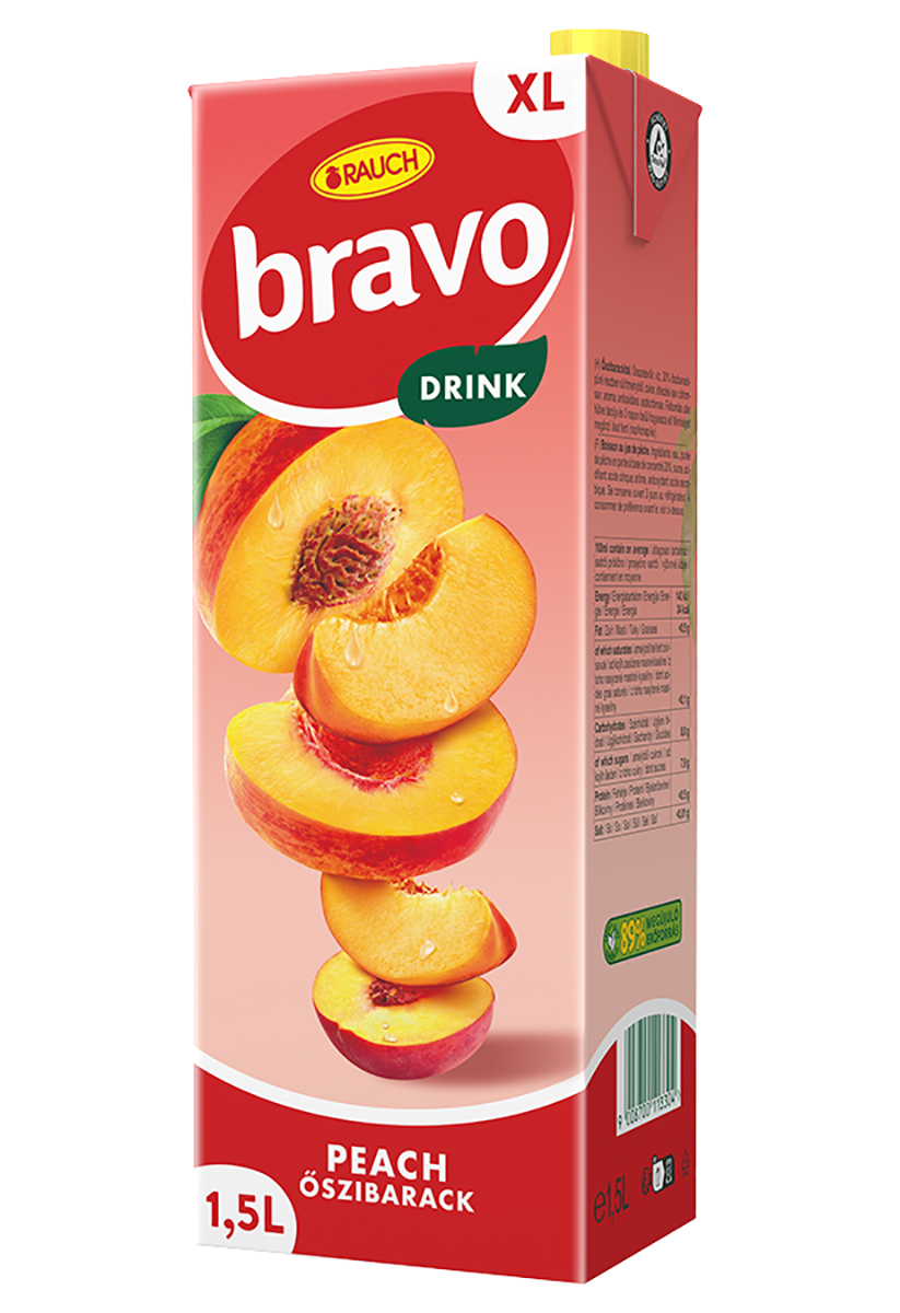 RAUCH bravo Broskev 1,5 l
