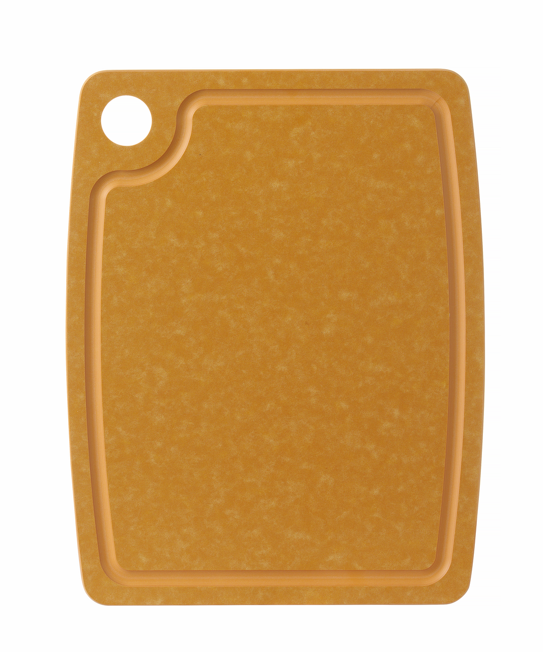 HENDI Krájecí deska s drážkou 37 x 27,5 cm dřevo hnědá 1 ks