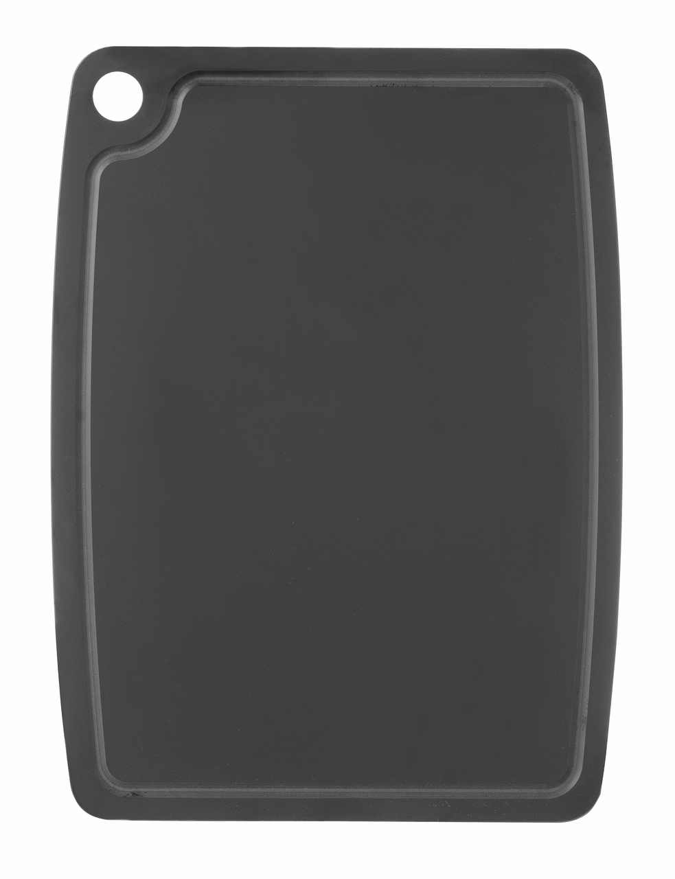 HENDI Krájecí deska s drážkou 30 x 23,5 cm dřevo černá 1 ks