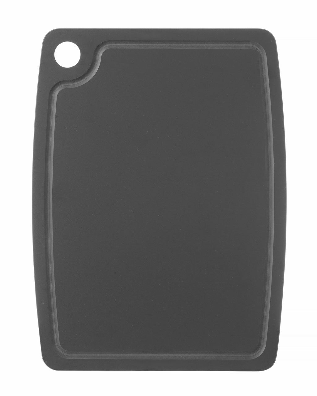 HENDI Krájecí deska s drážkou 37 x 27,5 cm dřevo černá 1 ks