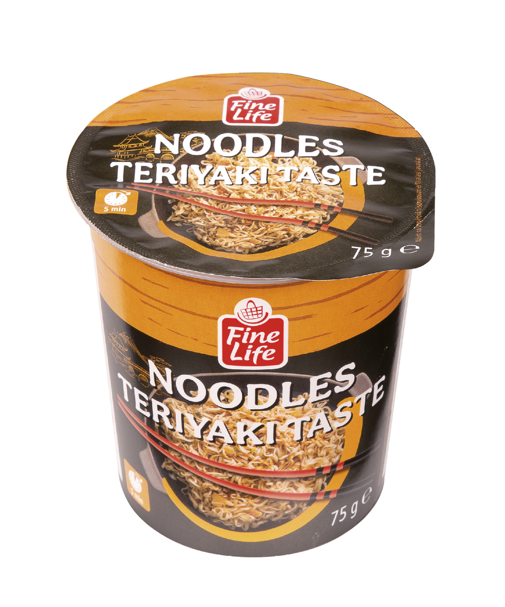 Fine Life Nudle s příchutí teriyaki 75 g