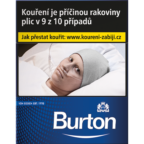 Burton Blue king size tvrdé bal. 8 krab. 22 ks kolek R KC 156 Kč VO cena
