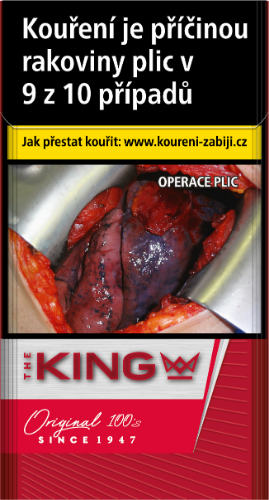 KING Red 100 king size tvrdé bal. 10 krab. 20 ks kolek R KC 144 Kč VO cena