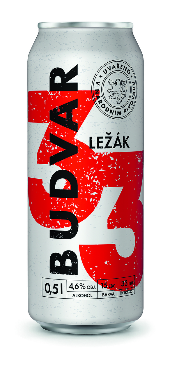 Budvar 33 Ležák 500 ml plech