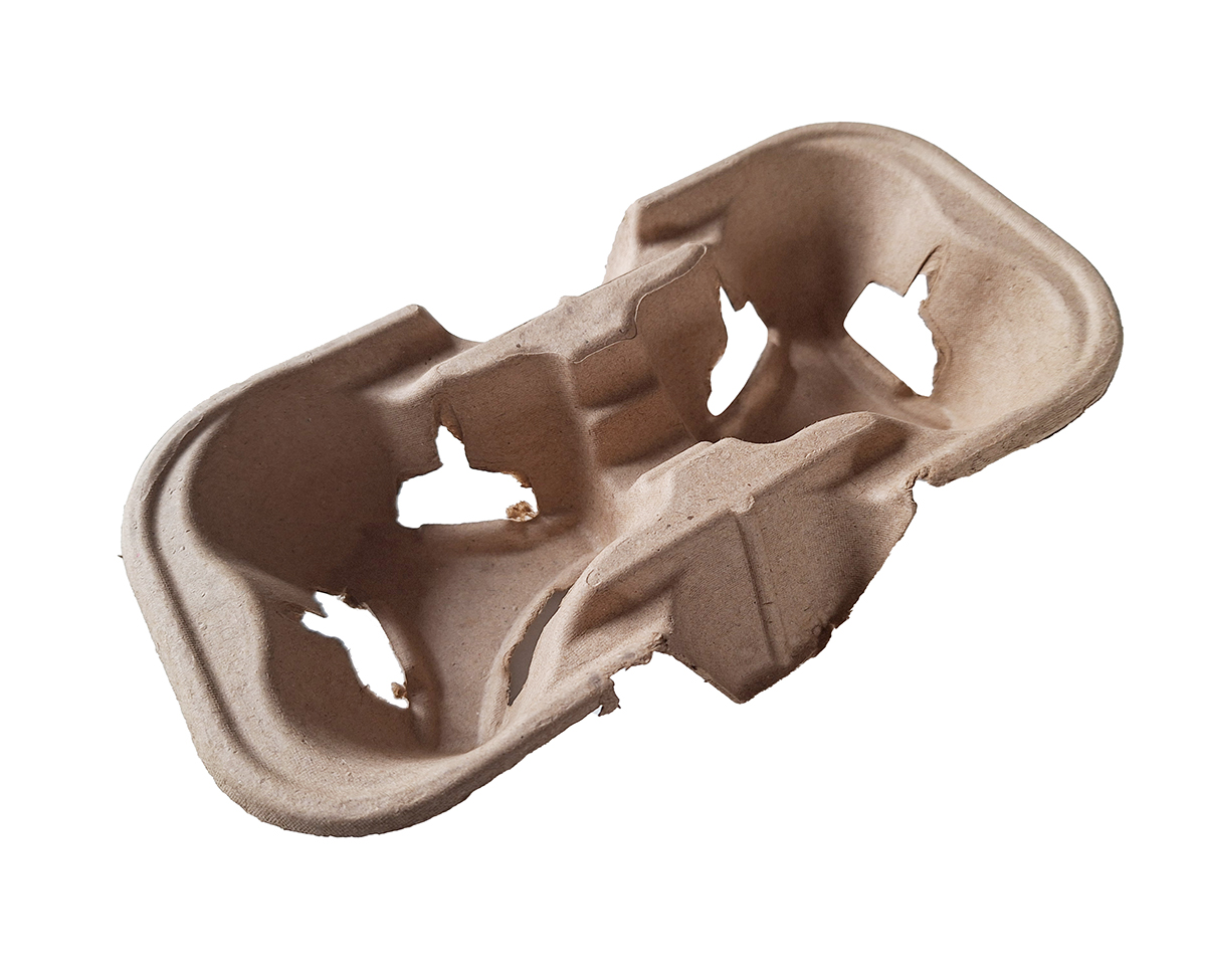 Podnos na 2 kelímky papírový 50 ks