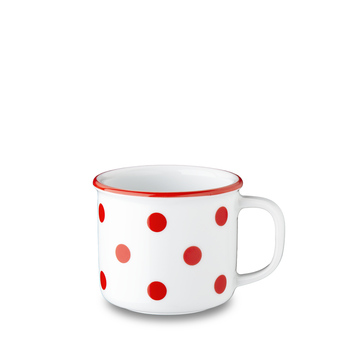 G.Benedikt Hrnek RETRO 250 ml porcelán červený 6 ks