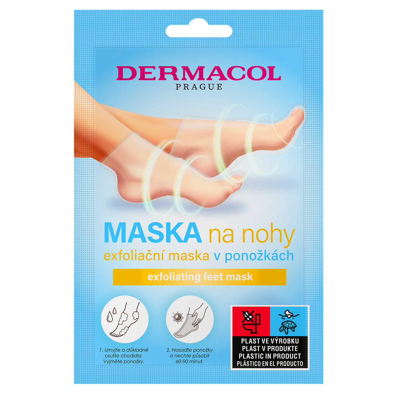 DERMACOL Maska exfoliační na nohy 1 ks
