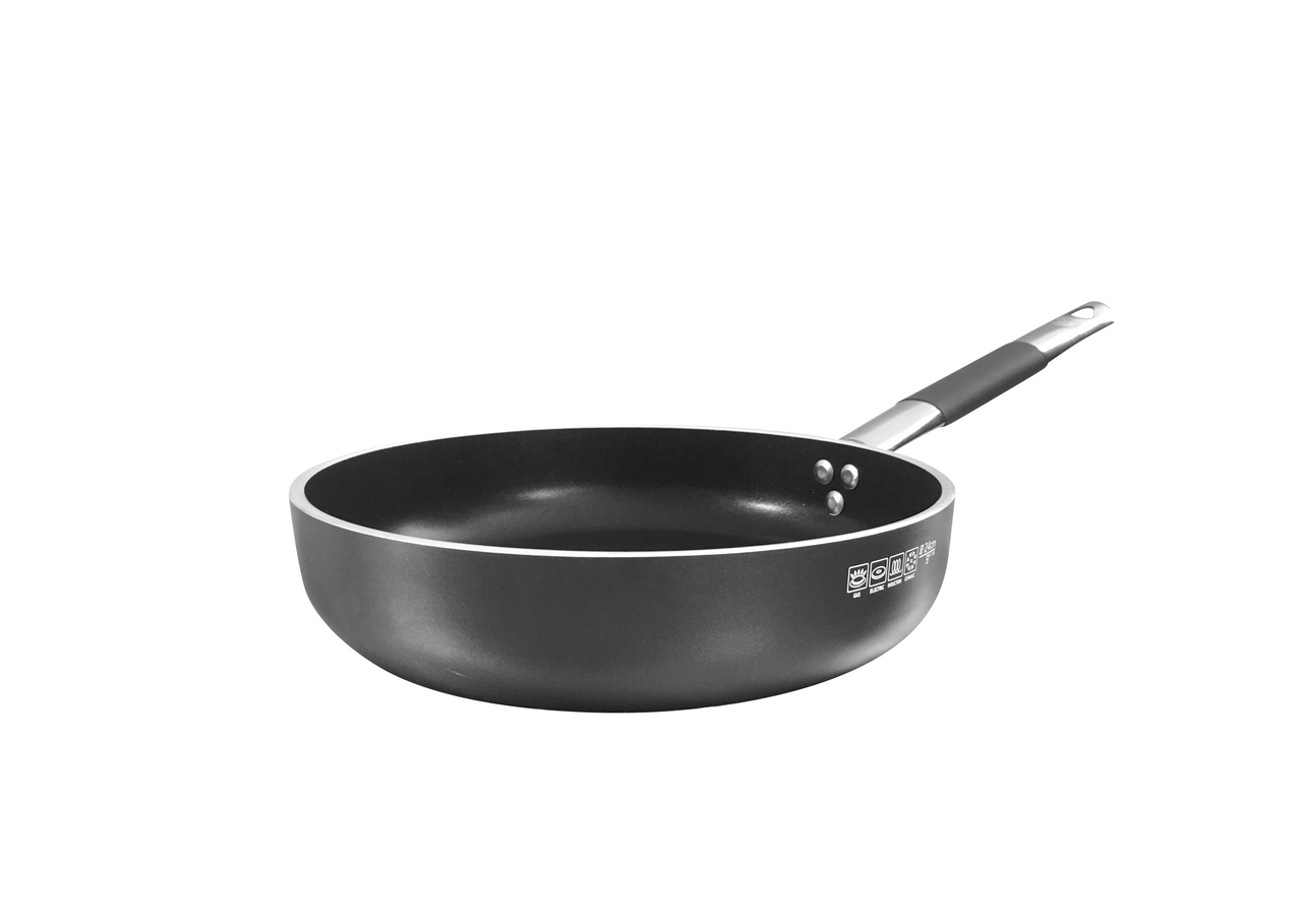 PENTOLE AGNELLI Pánev BLACK 24 cm hliník indukce 1 ks