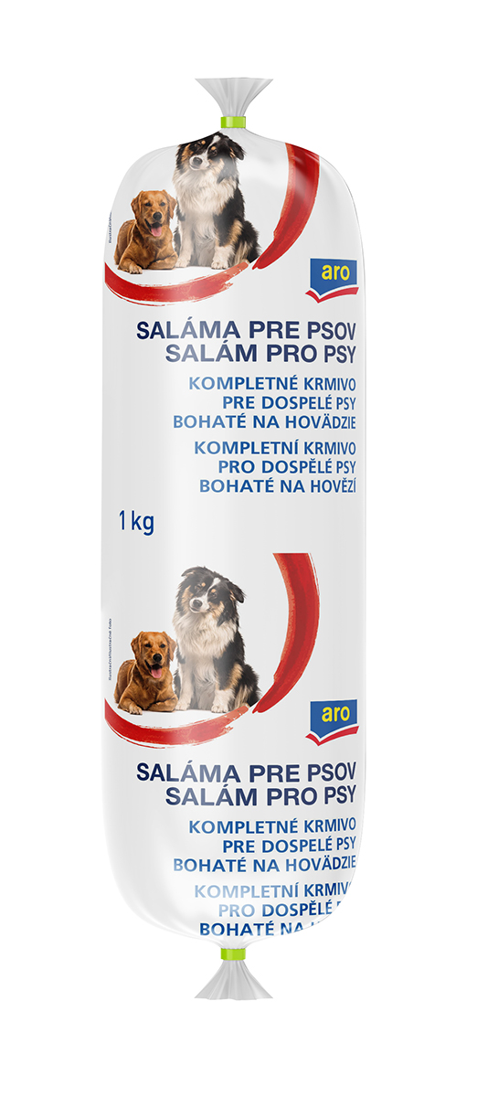 aro Salám pro psy hovězí 1 kg