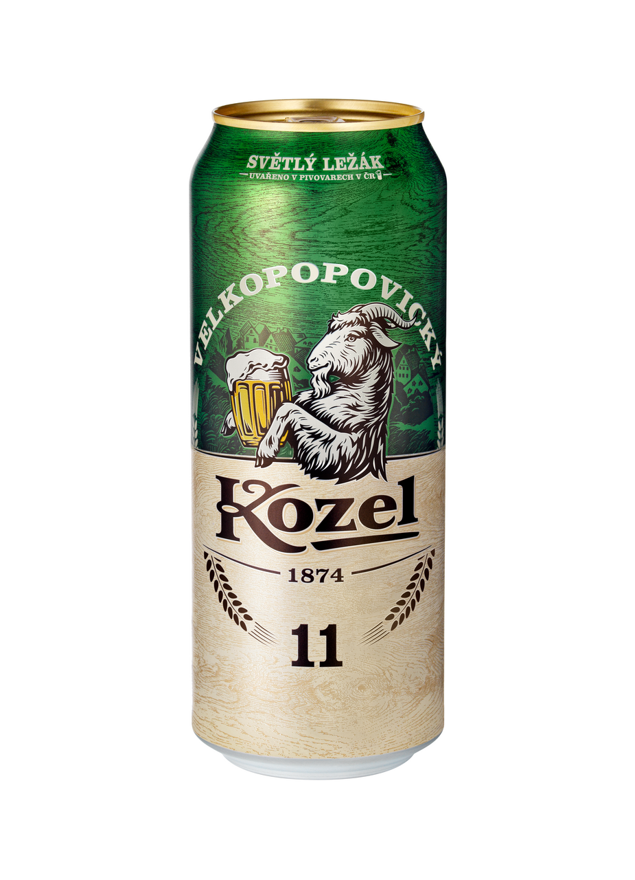 VELKOPOPOVICKÝ Kozel Pivo 11° 500 ml plech