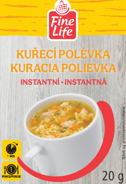 Fine Life Polévka instantní kuřecí 20 g