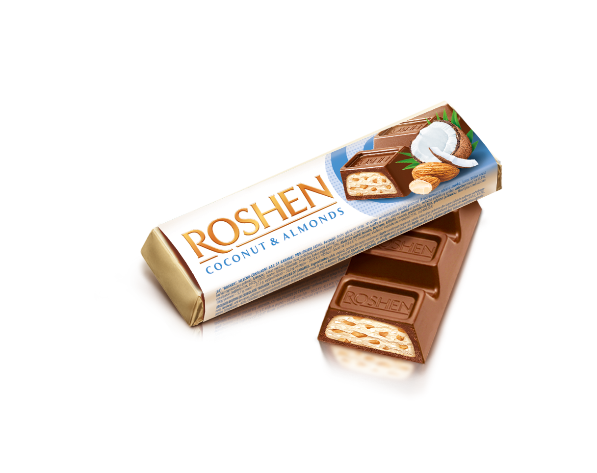 ROSHEN Tyčinka kokos a mandle 38 g