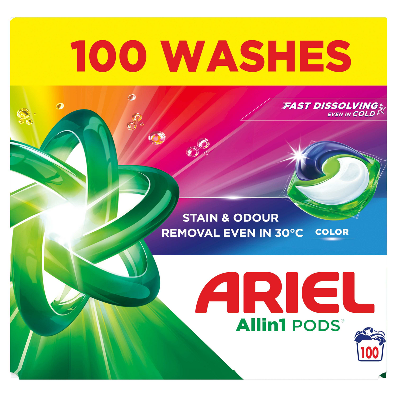 ARIEL Color Fresh kapsle na praní 100 ks
