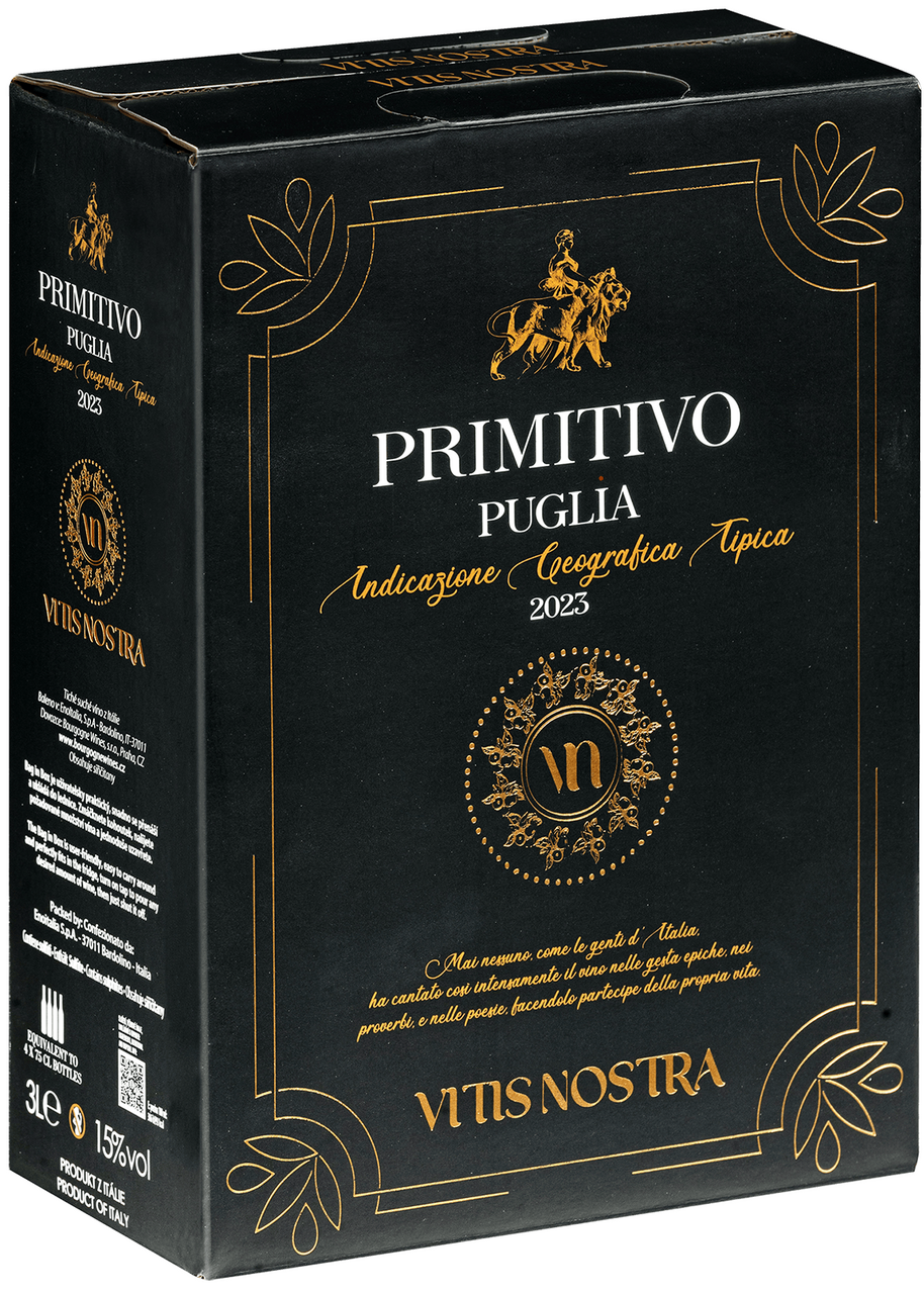 VITIS NOSTRA Via Imperialis Primitivo 4 x 3 l BiB