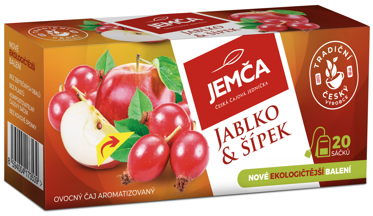 JEMČA Jablko a šípek 3 x 40 g