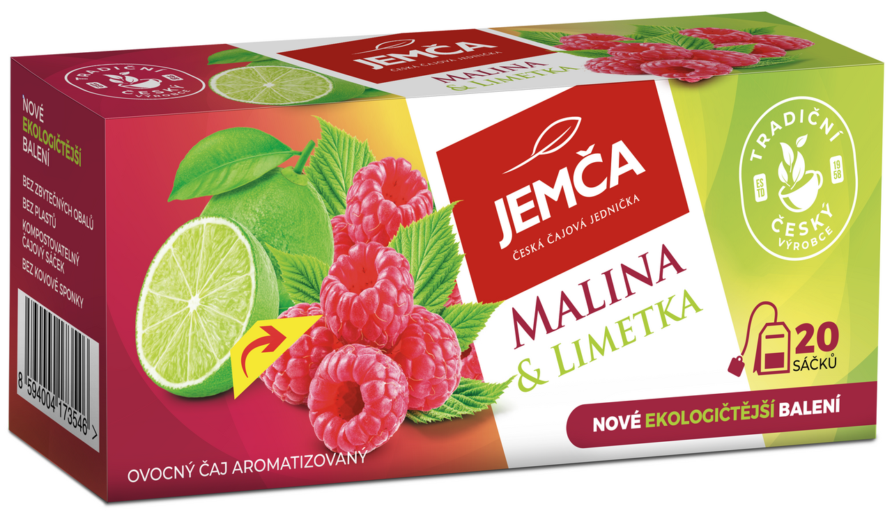 JEMČA Malina a limetka 3 x 40 g