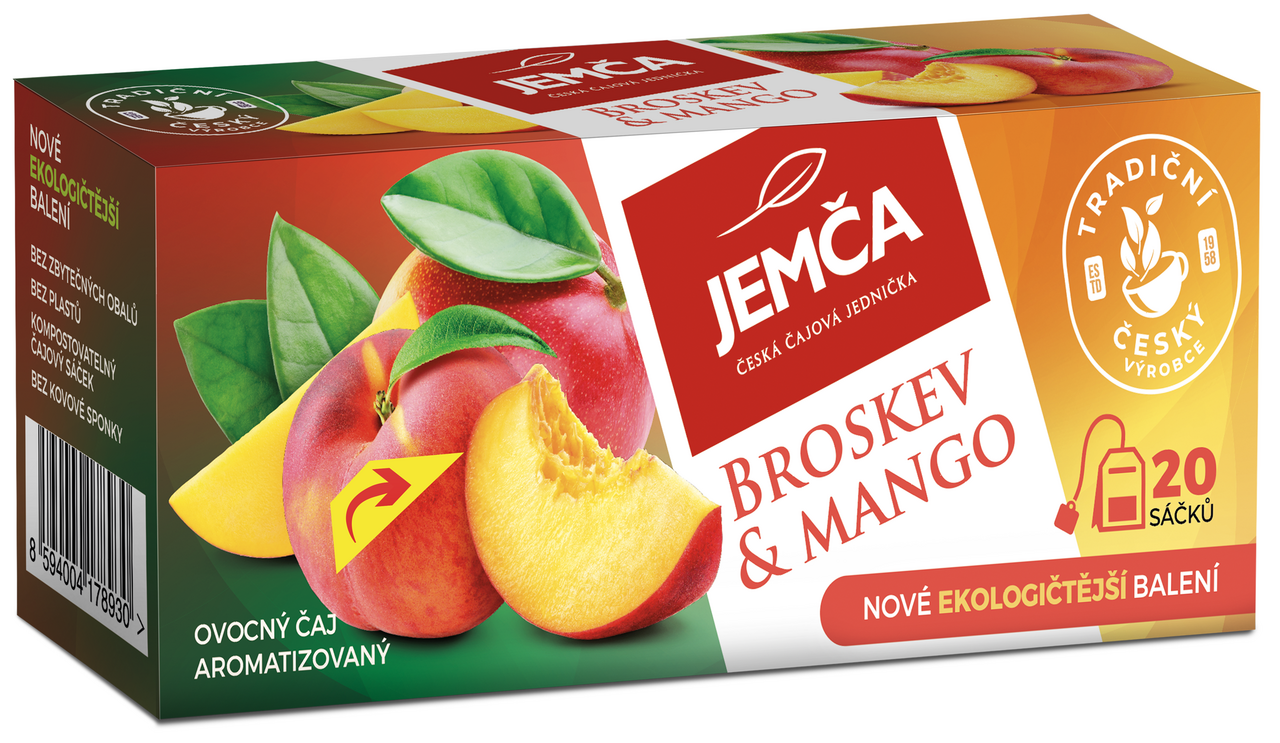 JEMČA Broskev a mango 3 x 35 g