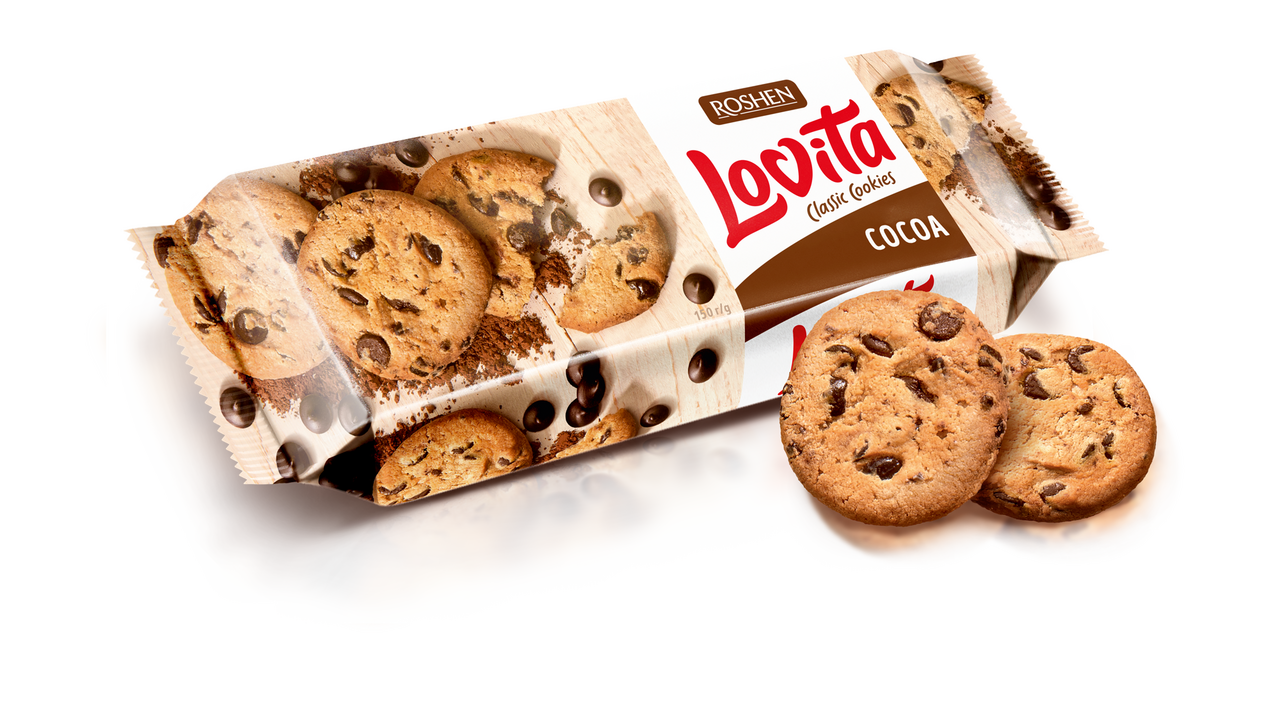 ROSHEN Lovita Sušenka Cocoa 150 g