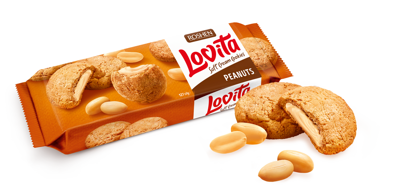 ROSHEN Lovita Sušenka Peanut 127 g