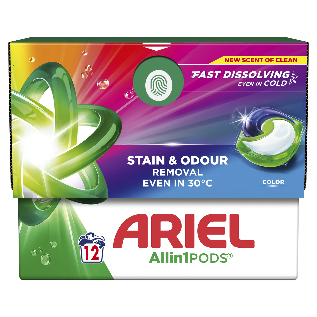 ARIEL Color Fresh kapsle na praní 12 ks