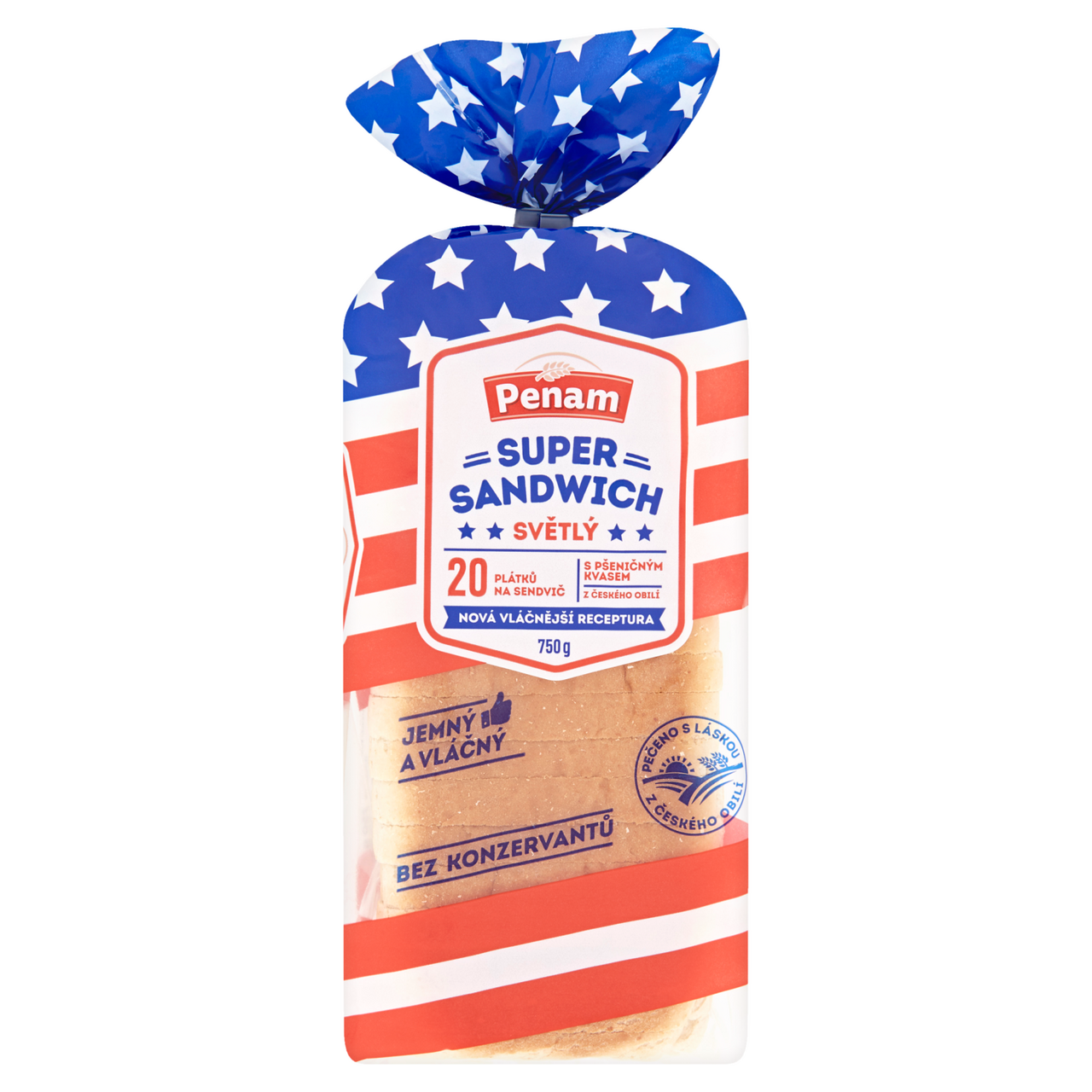 Penam Super sandwich světlý 750 g