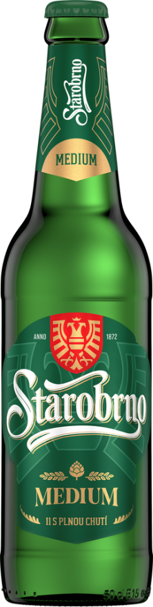 Starobrno Medium Pivo 20 x 500 ml vratná láhev
