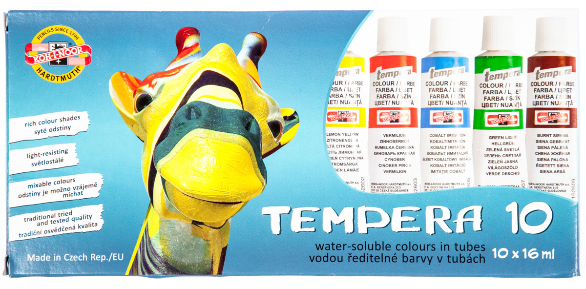 KOH-I-NOOR Tempery 16ml 10barev 1 ks
