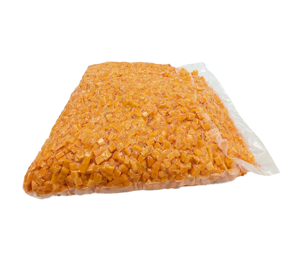 Mrkev loupaná kostky 10 x 10 cm 5 kg