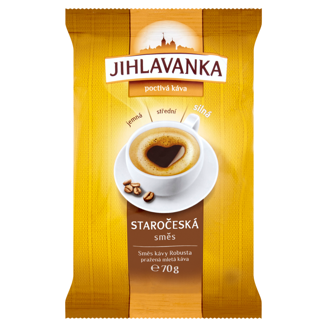Jihlavanka Staročeská směs káva mletá 20 x 70 g