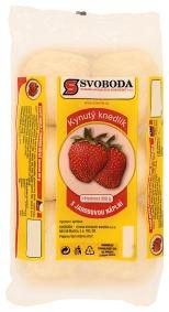 SVOBODA Knedlík kynutý s jahodovou náplní chlaz. 300 g/6 ks