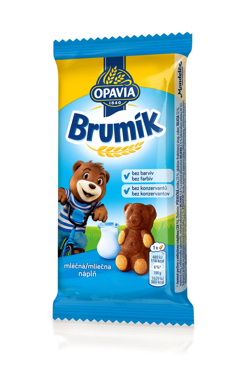OPAVIA Brumík s mléčnou náplní 48 x 30 g